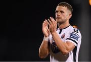 13 August 2019; Dane Massey of Dundalk following the UEFA Europa League 3rd Qualifying Round 2nd Leg match between Dundalk and SK Slovan Bratislava at Tallaght Stadium in Tallaght, Dublin. Photo by Stephen McCarthy/Sportsfile