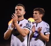 13 August 2019; Dane Massey of Dundalk following the UEFA Europa League 3rd Qualifying Round 2nd Leg match between Dundalk and SK Slovan Bratislava at Tallaght Stadium in Tallaght, Dublin. Photo by Stephen McCarthy/Sportsfile