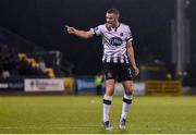 13 August 2019; Michael Duffy of Dundalk celebrates after scoring his side's first goal during the UEFA Europa League 3rd Qualifying Round 2nd Leg match between Dundalk and SK Slovan Bratislava at Tallaght Stadium in Tallaght, Dublin. Photo by Eóin Noonan/Sportsfile