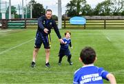 14 August 2019; Leinster player Michael Bent with participants during the Bank of Ireland Leinster Rugby Summer Camp in Ashbourne Rugby Club. Photo by Piaras Ó Mídheach/Sportsfile