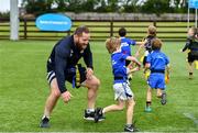 14 August 2019; Leinster player Michael Bent with participants during the Bank of Ireland Leinster Rugby Summer Camp in Ashbourne Rugby Club. Photo by Piaras Ó Mídheach/Sportsfile