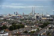 11 August 2019; A view of the Dublin City skyline as seen from the roof of Croke Park Stadium in Dublin, Ireland. Photo by Stephen McCarthy/Sportsfile