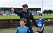 14 August 2019; Leinster player Fergus McFadden with participants during the Bank of Ireland Leinster Rugby Summer Camp in Ashbourne Rugby Club. Photo by Piaras Ó Mídheach/Sportsfile