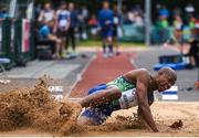 14 August 2019; Luvo Manyonga of South Africa competing in the Men's Long Jump event, sponsored by Cork Airport, during the BAM Cork City Sports at CIT Athletics Stadium in Bishopstown, Cork. Photo by Sam Barnes/Sportsfile