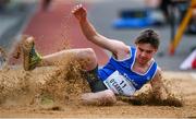 14 August 2019; Luke O'Carroll of Ireland competing in the Men's Long Jump event, sponsored by Cork Airport, during the BAM Cork City Sports at CIT Athletics Stadium in Bishopstown, Cork. Photo by Sam Barnes/Sportsfile