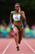 14 August 2019; Adeyemi Talabi of Ireland competing in the Women's 100m B event, sponsored by Centra, during the BAM Cork City Sports at CIT Athletics Stadium in Bishopstown, Cork. Photo by Sam Barnes/Sportsfile