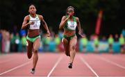 14 August 2019; Adeyemi Talabi of Ireland competing in the Women's 100m B event, sponsored by Centra, during the BAM Cork City Sports at CIT Athletics Stadium in Bishopstown, Cork. Photo by Sam Barnes/Sportsfile