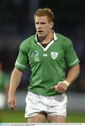 11 October 2003; Paul O'Connell, Ireland. 2003 Rugby World Cup, Pool A, Ireland v Romania, Central Coast Stadium, Gosford, New South Wales, Australia. Picture credit; Brendan Moran / SPORTSFILE *EDI*