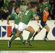 11 October 2003; Denis Hickie, Ireland. 2003 Rugby World Cup, Pool A, Ireland v Romania, Central Coast Stadium, Gosford, New South Wales, Australia. Picture credit; Brendan Moran / SPORTSFILE *EDI*