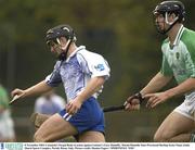 8 November 2003; Connacht's Fergal Healy in action against Leinster's Gary Hanniffy. Martin Donnelly Inter-Provincial Hurling Series Final, Giulio Onesti Sports Complex, Parioli, Rome, Italy. Picture credit; Damien Eagers / SPORTSFILE *EDI*