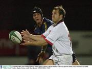 3 October 2003; Scott Young, Ulster, in action against Leinster's David Quinlan. Celtic Cup Quarter-Final, Ulster v Leinster, Ravenhill, Belfast. Rugby. Picture credit; Matt Browne / SPORTSFILE *EDI*