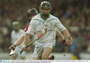 2 November 2003; Brian Murphy, O' Loughlin Gaels, in action against Young Irelands' Dick Carroll. Kilkenny County Hurling Final Replay, O'Loughlin Gaels v Young Irelands, Nowlan Park, Kilkenny. Picture credit; Damien Eagers / SPORTSFILE *EDI*