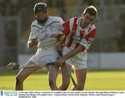2 November 2003; Jimmy Comerford, O' Loughlin Gaels, in action against Young Irelands' Darragh Phelan. Kilkenny County Hurling Final Replay, O'Loughlin Gaels v Young Irelands, Nowlan Park, Kilkenny. Picture credit; Damien Eagers / SPORTSFILE *EDI*