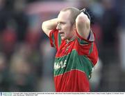 9 November 2003; Tommy Gill, Rathnew, pictured after the final whistle. AIB Leinster Club Football Championship, Rathnew v Round Towers, County Grounds, Aughrim, Co. Wicklow. Picture credit; Matt Browne / SPORTSFILE *EDI*
