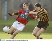 9 November 2003; Ronan Coffey, Rathnew, in action against Round Towers' Brian Kennedy. AIB Leinster Club Football Championship, Rathnew v Round Towers, County Grounds, Aughrim, Co. Wicklow. Picture credit; Matt Browne / SPORTSFILE *EDI*