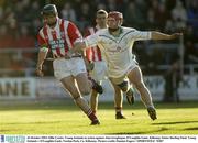 26 October 2003; Ollie Carter, Young Irelands in action against Alan Geoghegan, O'Loughlin Gaels. Kilkenny Senior Hurling Final. Young Irelands v O'Loughlin Gaels, Nowlan Park, Co. Kilkenny. Picture credit; Damien Eagers / SPORTSFILE *EDI*