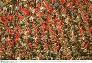 14 September 2003; GAA supporters pictured in the Canal end. Guinness All-Ireland Senior Hurling Championship Final, Kilkenny v Cork, Croke Park, Dublin. Picture credit; Damien Eagers / SPORTSFILE *EDI*