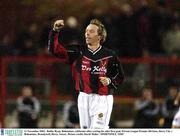 11 November 2003;  Bobby Ryan, Bohemians, celebrates after scoring his sides first goal. Eircom League Premier Division, Derry City v Bohemians, Brandywell, Derry. Soccer. Picture credit; David Maher / SPORTSFILE *EDI*