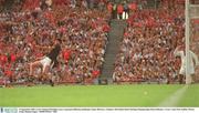 14 September 2003; Cork's Setanta O'hAilpin scores a goal past Kilkenny goalkeeper James McGarry. Guinness All-Ireland Senior Hurling Championship Final, Kilkenny v Cork, Croke Park, Dublin. Picture credit; Damien Eagers / SPORTSFILE