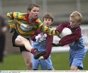 13 November 2003; Alan Fitzpatrick, Oatland's, (left), in action against Scoil Lorcain. Cumann na Mbunscoil, Corn Chlanna Gael, Scoil Lorca’n v Oatlands, Parnell Park, Dublin. Picture credit; Damien Eagers / SPORTSFILE *EDI*