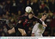 14 November 2003; Ken Oman, Bohemians, in action against Shelbourne's Jason Byrne. eircom league Premier Division, Bohemians v Shelbourne, Dalymount Park, Dublin. Picture credit; Matt Browne / SPORTSFILE *EDI*