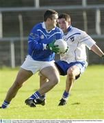 15 November 2003; Fergal O'Callaghan, Munster, in action against Connacht's Francie Grehan. M Donnelly Interprovincial Senior Football Semi-Final, Connacht v Munster, Brewster Park, Enniskillen, Co. Fermanagh. Picture credit; Damien Eagers / SPORTSFILE *EDI*