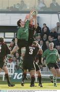 15 November 2003; John O'Sullivan, Connacht, is tackled by Edinburgh's Alastair Kellock. Celtic Cup Semi-Final, Connacht v Edinburgh, Sportsgrounds, Galway. Picture credit; Matt Browne / SPORTSFILE *EDI*