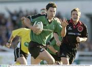 15 November 2003; Darren Yapp, Connacht, goes past the Edinburgh defence to score the opening try for Connacht. Celtic Cup Semi-Final, Connacht v Edinburgh, Sportsgrounds, Galway. Picture credit; Matt Browne / SPORTSFILE *EDI*