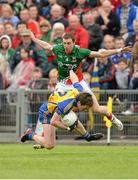 16 June 2013; Cathal Cregg, Roscommon, in action against Keith Higgins, Mayo. Connacht GAA Football Senior Championship Semi-Final, Mayo v Roscommon, Elverys MacHale Park, Castlebar, Co. Mayo. Photo by Sportsfile