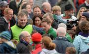 16 June 2013; Mayo's Andy Moran is surrounded by supporters after the game. Connacht GAA Football Senior Championship Semi-Final, Mayo v Roscommon, Elverys MacHale Park, Castlebar, Co. Mayo. Photo by Sportsfile