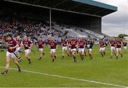 16 June 2013; The Galway players assemble for the traditional team photograph in advance of the game. Leinster GAA Hurling Senior Championship Quarter-Final, Laois v Galway, O'Moore Park, Portlaoise, Co. Laois. Picture credit: Ray McManus / SPORTSFILE