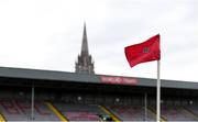 16 August 2019; A general view of a corner flag ahead of the SSE Airtricity League Premier Division match between Bohemians and UCD at Dalymount Park in Dublin. Photo by Sam Barnes/Sportsfile
