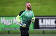 16 August 2019; Alan Mannus of Shamrock Rovers prior to the SSE Airtricity League Premier Division match between Derry City and Shamrock Rovers at the Ryan McBride Brandywell Stadium in Derry. Photo by Oliver McVeigh/Sportsfile