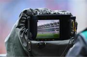 10 August 2019; A general view of a television camera before the GAA Football All-Ireland Senior Championship Semi-Final match between Dublin and Mayo at Croke Park in Dublin. Photo by Piaras Ó Mídheach/Sportsfile