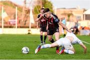 16 August 2019; Darragh Leahy of Bohemians in action against Paul Doyle of UCD during the SSE Airtricity League Premier Division match between Bohemians and UCD at Dalymount Park in Dublin. Photo by Sam Barnes/Sportsfile