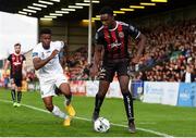 16 August 2019; Andre Wright of Bohemians in action against Isaac Akinsete of UCD during the SSE Airtricity League Premier Division match between Bohemians and UCD at Dalymount Park in Dublin. Photo by Sam Barnes/Sportsfile