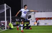 16 August 2019; Jamie McGrath of Dundalk celebrates after scoring his side's fourth goal of the game during the SSE Airtricity League Premier Division match between Dundalk and Finn Harps at Oriel Park in Louth. Photo by Eóin Noonan/Sportsfile