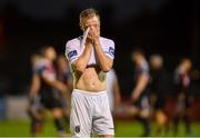 16 August 2019; Darragh Corcoran of UCD dejected following the SSE Airtricity League Premier Division match between Bohemians and UCD at Dalymount Park in Dublin. Photo by Sam Barnes/Sportsfile