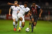 16 August 2019; Andre Wright of Bohemians in action against Isaac Akinsete of UCD during the SSE Airtricity League Premier Division match between Bohemians and UCD at Dalymount Park in Dublin. Photo by Sam Barnes/Sportsfile