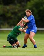 17 August 2019; Rachel Murtagh of Leinster in action against Eva McCormack of Connacht during the Under 18 Girls Interprovincial Rugby Championship match between Leinster and Connacht at MU Barnhall in Leixlip, Kildare. Photo by Sam Barnes/Sportsfile