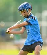 17 August 2019; Gus Lohan of Oranmore, Co Galway in action in the Hurling U11 Boys A semi-final during Day 1 of the Aldi Community Games August Festival, which saw over 3,000 children take part in a fun-filled weekend at UL Sports Arena in University of Limerick, Limerick. Photo by David Fitzgerald/Sportsfile