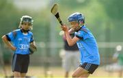 17 August 2019; Gus Lohan of Oranmore, Co Galway in action in the Hurling U11 Boys A semi-final during Day 1 of the Aldi Community Games August Festival, which saw over 3,000 children take part in a fun-filled weekend at UL Sports Arena in University of Limerick, Limerick. Photo by David Fitzgerald/Sportsfile
