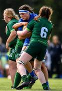 17 August 2019; Holly Leach of Leinster in action against Mollie Starr of Connacht during the Under 18 Girls Interprovincial Rugby Championship match between Leinster and Connacht at MU Barnhall in Leixlip, Kildare. Photo by Sam Barnes/Sportsfile