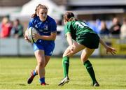 17 August 2019; Emma Kelly of Leinster in action against Katie Hogan of Connacht during the Under 18 Girls Interprovincial Rugby Championship match between Leinster and Connacht at MU Barnhall in Leixlip, Kildare. Photo by Sam Barnes/Sportsfile