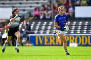 17 August 2019; Caitlin Kennedy of Tipperary gets past Bernice Byrne of Sligo during the TG4 All-Ireland Ladies Football Intermediate Championship Semi-Final match between Sligo and Tipperary at Nowlan Park in Kilkenny. Photo by Piaras Ó Mídheach/Sportsfile