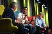 17 August 2019; Former Kilkenny player David Herity with former Tipperary manager Michael 'Babs' Keating and former Cork manager Donal O'Grady during a GPA Hurling Legends lunch at Croke Park in Dublin. Photo by Matt Browne/Sportsfile