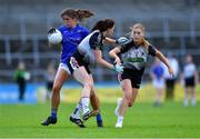 17 August 2019; Anna Rose Kennedy of Tipperary in action against Bernice Byrne, centre, and Laura Ann Laffey of Sligo during the TG4 All-Ireland Ladies Football Intermediate Championship Semi-Final match between Sligo and Tipperary at Nowlan Park in Kilkenny. Photo by Piaras Ó Mídheach/Sportsfile