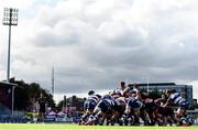 17 August 2019; Both sides contest a scrum during the Bank of Ireland pre-season friendly match between Leinster and Coventry at Energia Park in Donnybrook, Dublin. Photo by Eóin Noonan/Sportsfile