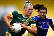 17 August 2019; Vikki Wall of Meath in action against Joanne Cregg of Roscommon during the TG4 All-Ireland Ladies Football Intermediate Championship Semi-Final match between Meath and Roscommon at Nowlan Park in Kilkenny. Photo by Piaras Ó Mídheach/Sportsfile