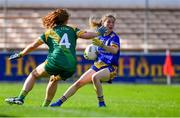 17 August 2019; Siobhán Tully of Roscommon in action against Orlaith Duff of Meath during the TG4 All-Ireland Ladies Football Intermediate Championship Semi-Final match between Meath and Roscommon at Nowlan Park in Kilkenny. Photo by Piaras Ó Mídheach/Sportsfile